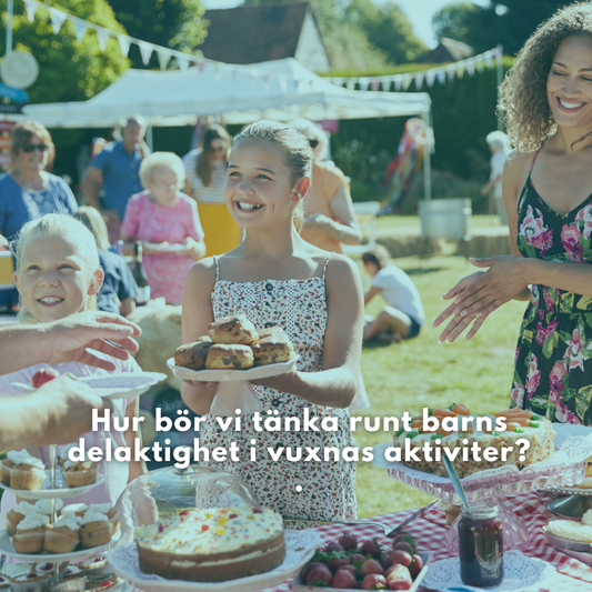 Bild på barn och vuxna