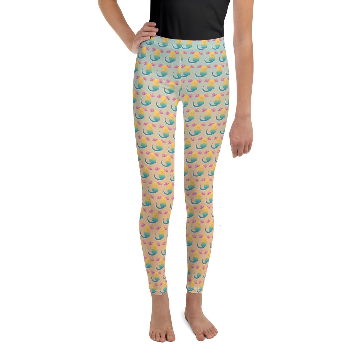 Axis Leggings Unisex stl. 8-18år, Axis namaste multi.
