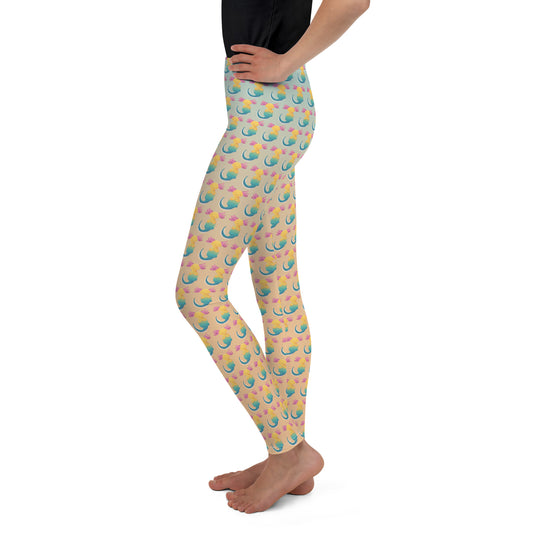 Axis Leggings Unisex stl. 8-18år, Axis namaste multi.