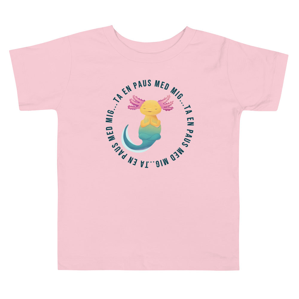 "Ta en paus med Axis" T-shirt för småbarn stl. 2-5år. Vit eller Rosa